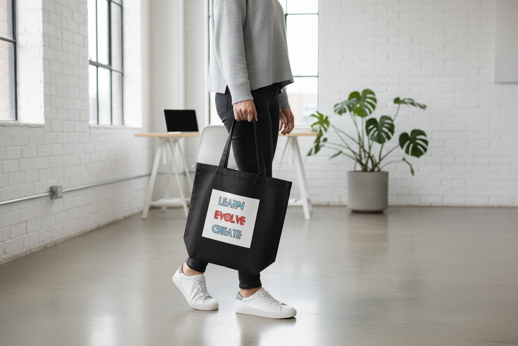 Exact tote bag design mockup 2